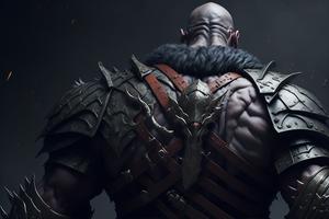 God of battle Kratos Plakat