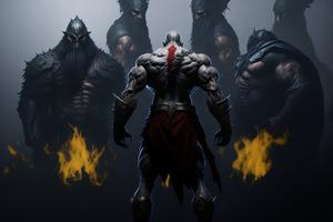God of battle Kratos captura de pantalla 1