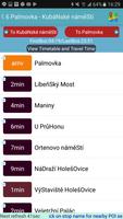 Praha bus timetable screenshot 2