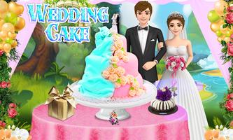 Wedding Cake Maker Girl Games پوسٹر