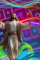Tema de teclado Deus Jesus imagem de tela 3
