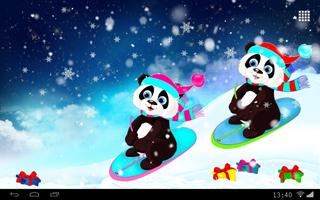 Cute Panda Live Wallpaper capture d'écran 2