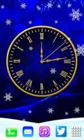 Horloge d'hiver live wallpaper Affiche