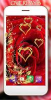 Rose Gold Hearts LWP syot layar 1