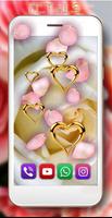 Rose Gold Hearts LWP syot layar 2