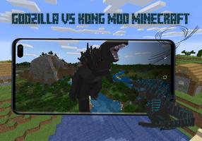 Godzilla vs Kong Mod Minecraft plakat