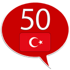 Türkisch lernen - 50 Sprachen Zeichen