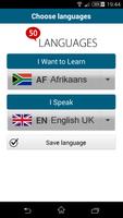 Learn Afrikaans - 50 languages syot layar 1