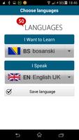 Learn Bosnian - 50 languages captura de pantalla 1