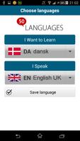 برنامه‌نما Learn Danish - 50 languages عکس از صفحه