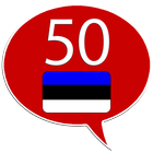 Estnisch lernen - 50 Sprachen Zeichen
