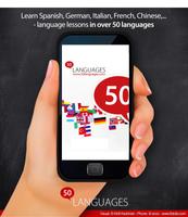 Learn 50 languages poster