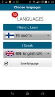 برنامه‌نما Learn Finnish - 50 languages عکس از صفحه
