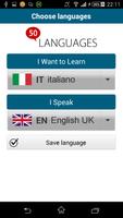 Learn Italian - 50 languages ảnh chụp màn hình 1