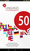 Apprenez l'albanais 50 langues Affiche