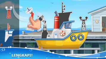 Kapal laut game anak-anak gem poster