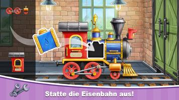 Bahnhofsspiel für Kinder: Bahn Plakat