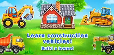 Truck games - build a house