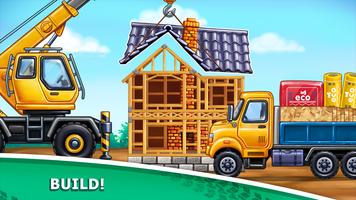 Truck games - build a house اسکرین شاٹ 3