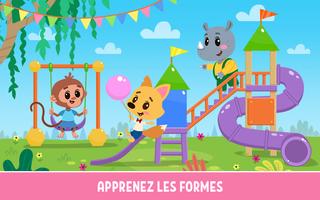 Educatif jeux pour enfants: formes et couleurs Affiche