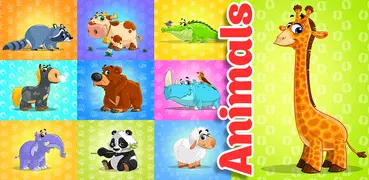 動物和動物的聲音：遊戲為幼兒，孩子們