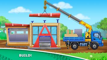 Kids truck games Build a house 스크린샷 3