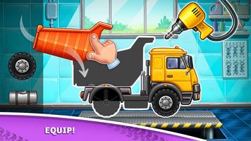 Kids truck games Build a house پوسٹر