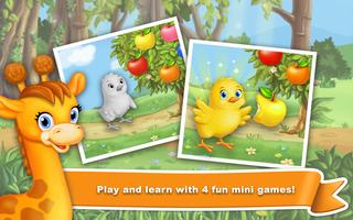 Juegos de niños: Aprender colores con animales captura de pantalla 2