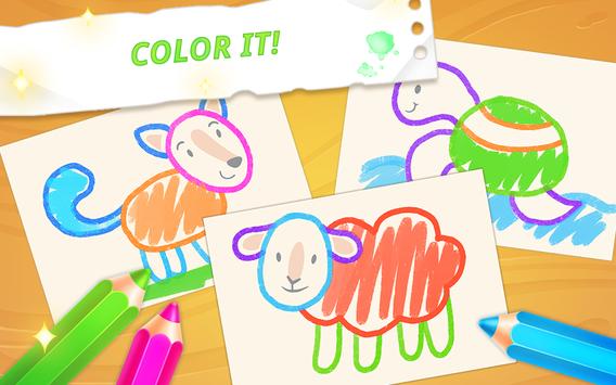 Baby drawing for kids - easy animal drawings screenshot 7