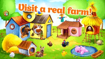 Kids Animal Farm Toddler Games ポスター