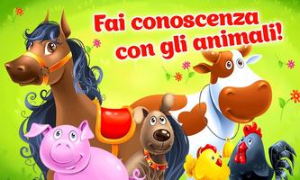 Poster Fattoria giochi per bambini 2+