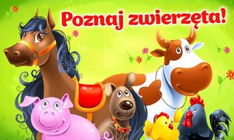 Farma zwierząt: gry dla dzieci plakat