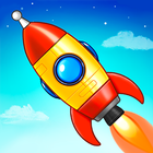 Raket & ruimte spellen-icoon
