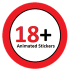 18+ Animated Stickers ไอคอน