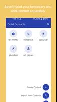 Temporary contacts plakat