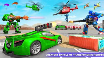 Train Robot transform Car Game ภาพหน้าจอ 3