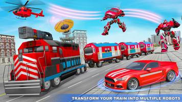 Train Robot transform Car Game syot layar 1