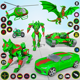 ikon Robot Tentara Naga Mengubah 3D