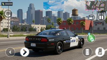 Episches Auto-Open-World-Spiel Plakat