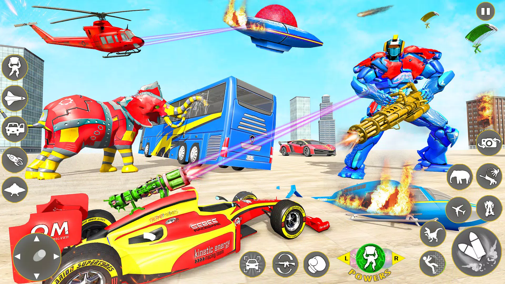 Download do APK de Jogo de carro robô escavadeira para Android