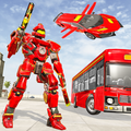 Limo Robot Bus Game 2020 - Flying Car Robot Games