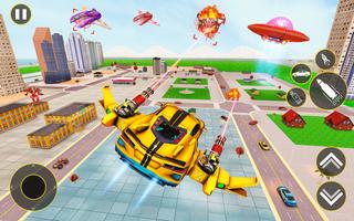 Flying Taxi Robot Transform 3D imagem de tela 2
