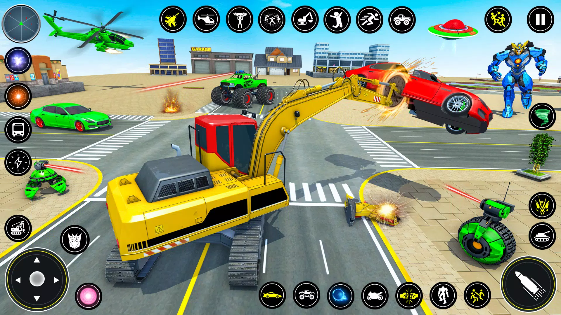 Download do APK de Jogo de carro robô escavadeira para Android