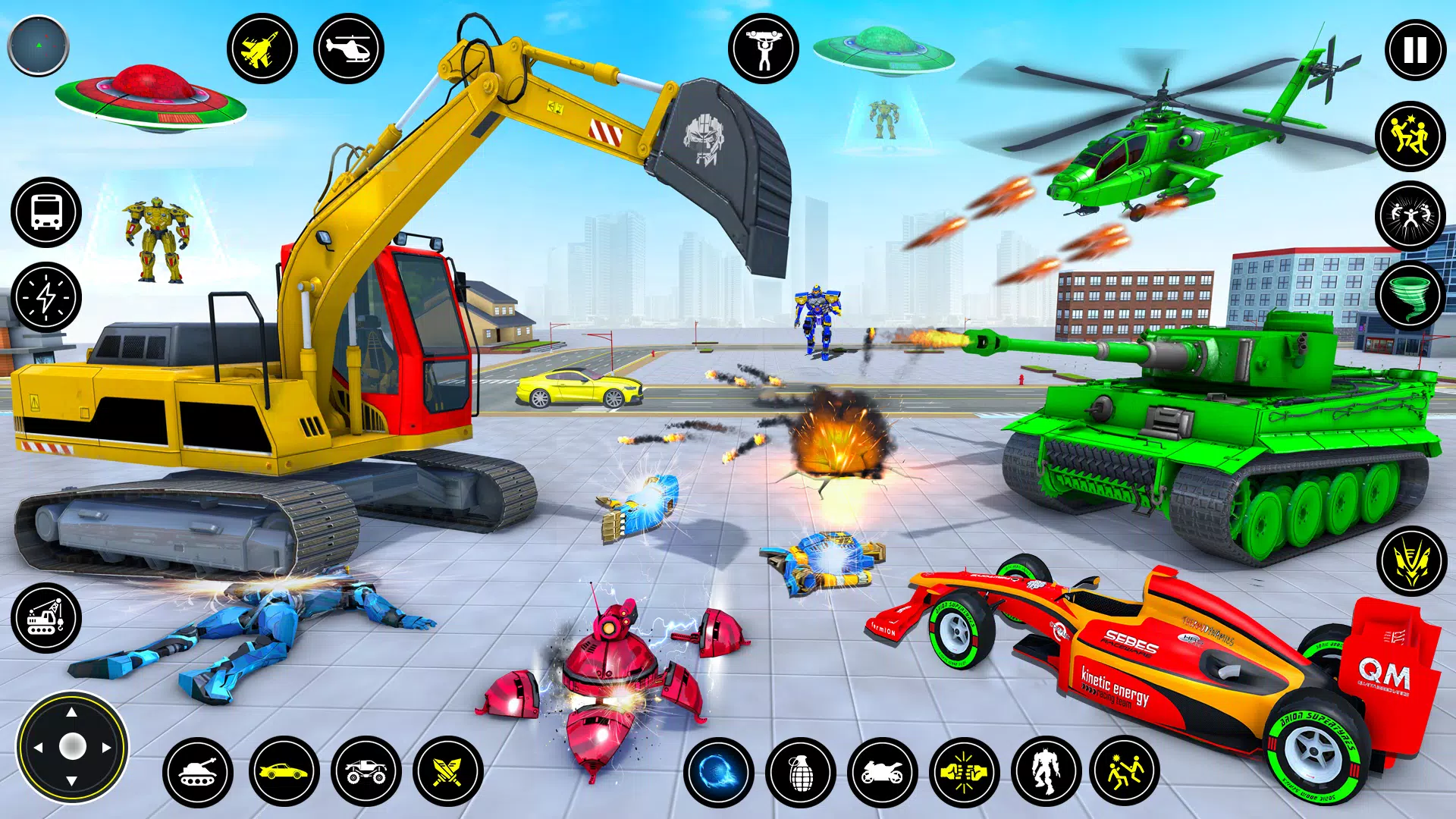 Download do APK de Jogo de carro robô escavadeira para Android