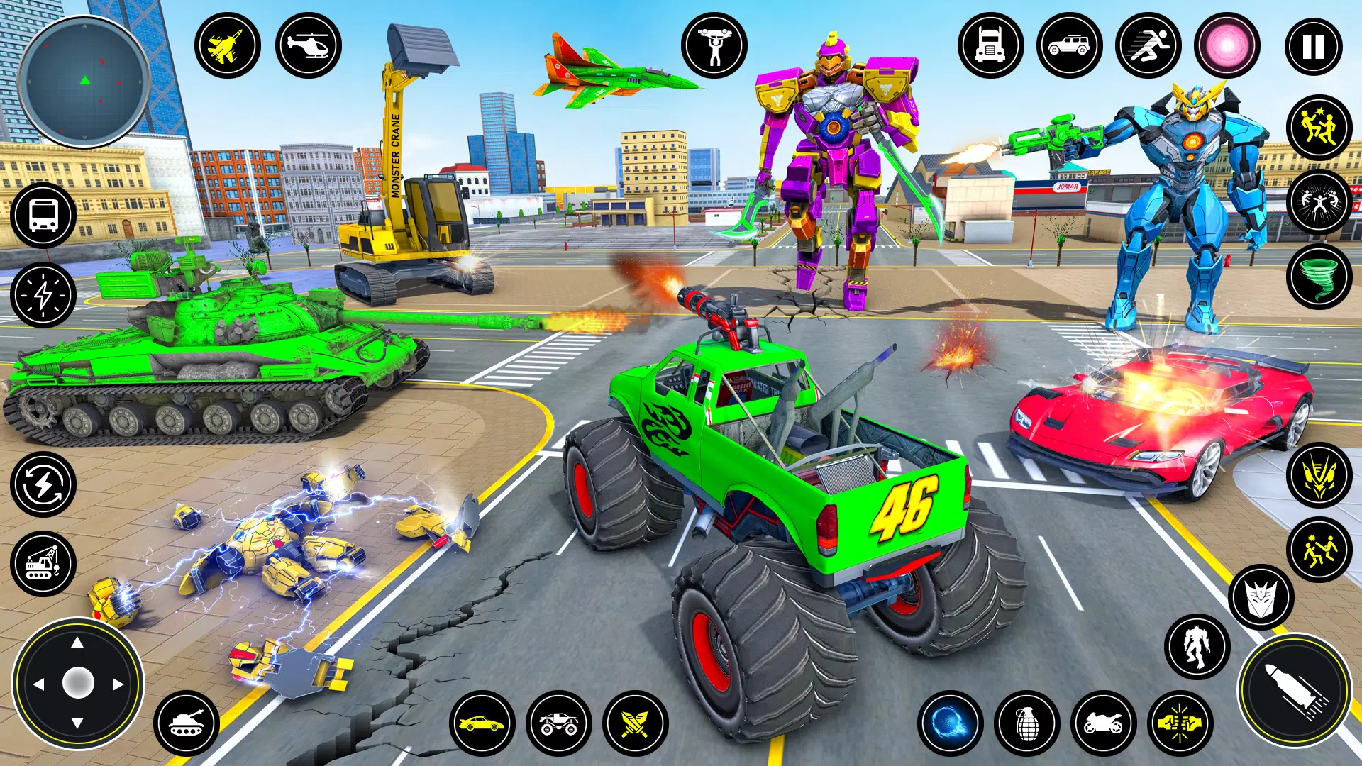 Download do APK de Jogo de carro robô escavadeira para Android