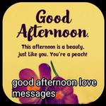 good afternoon love messages icon