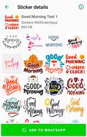 Good Morning Stickers for WhatsApp - WAStickerApps poster