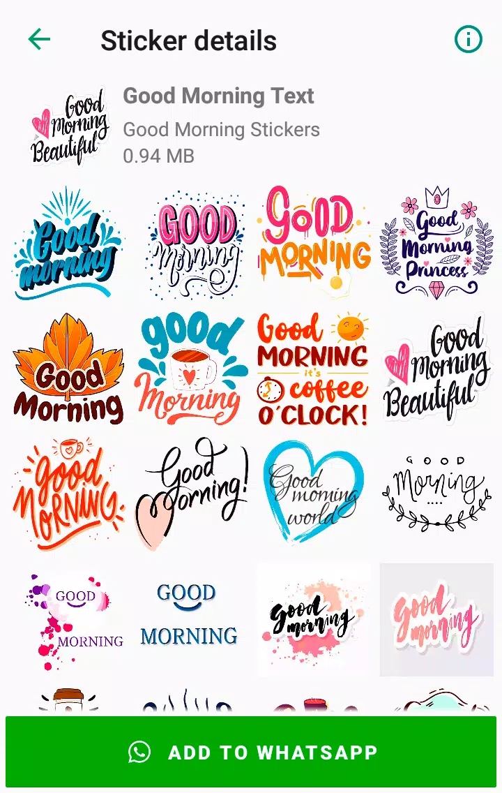Good Morning Stickers for WhatsApp - WAStickerApps APK for Android ...