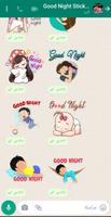 Good Night Stickers Affiche