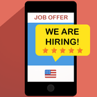 Job find USA Search employment Zeichen